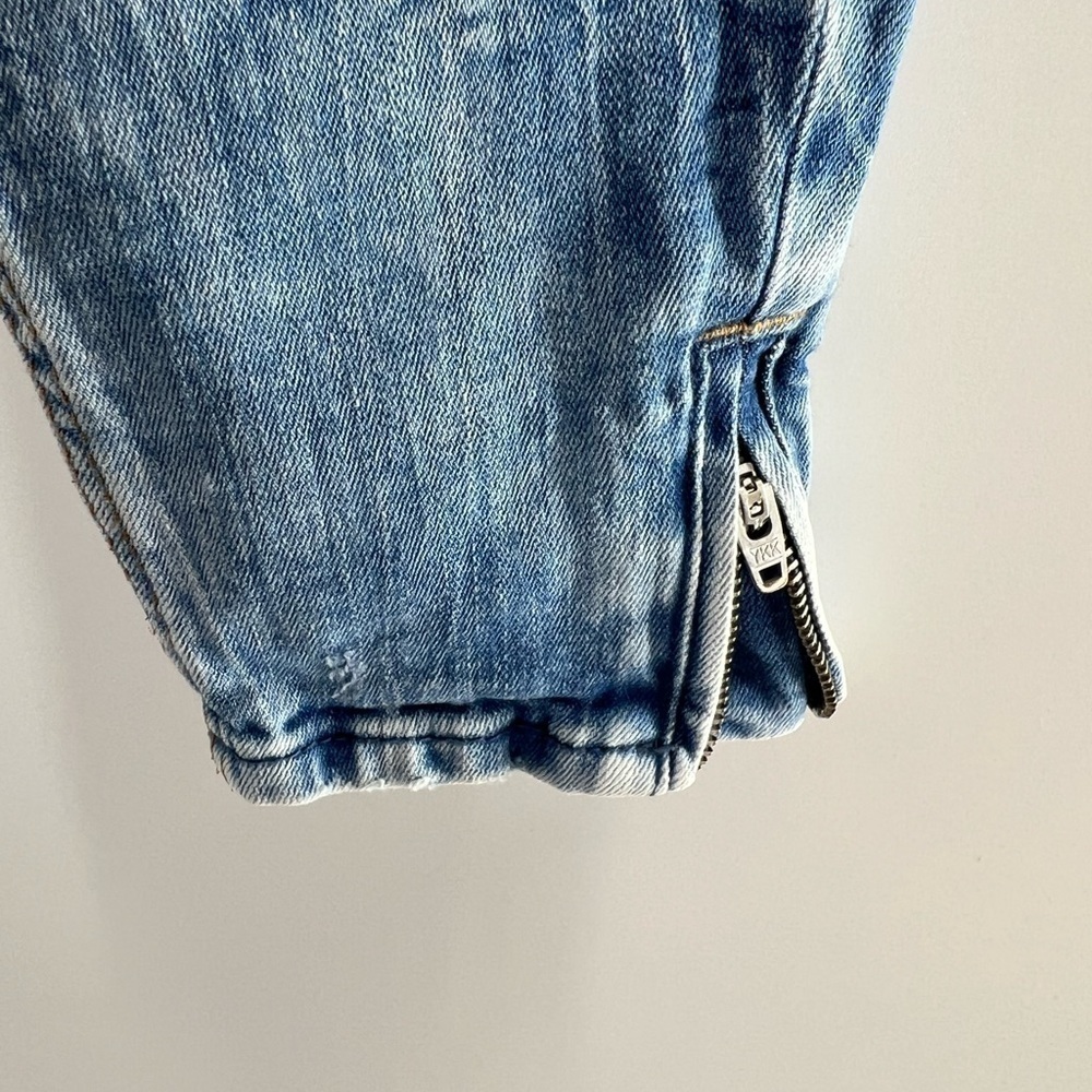 ZARA TRAFALUDO DENIM MAKER DESTROYED RIPPED ZIP HEM BOTTOM 06 - Picture 5 of 7